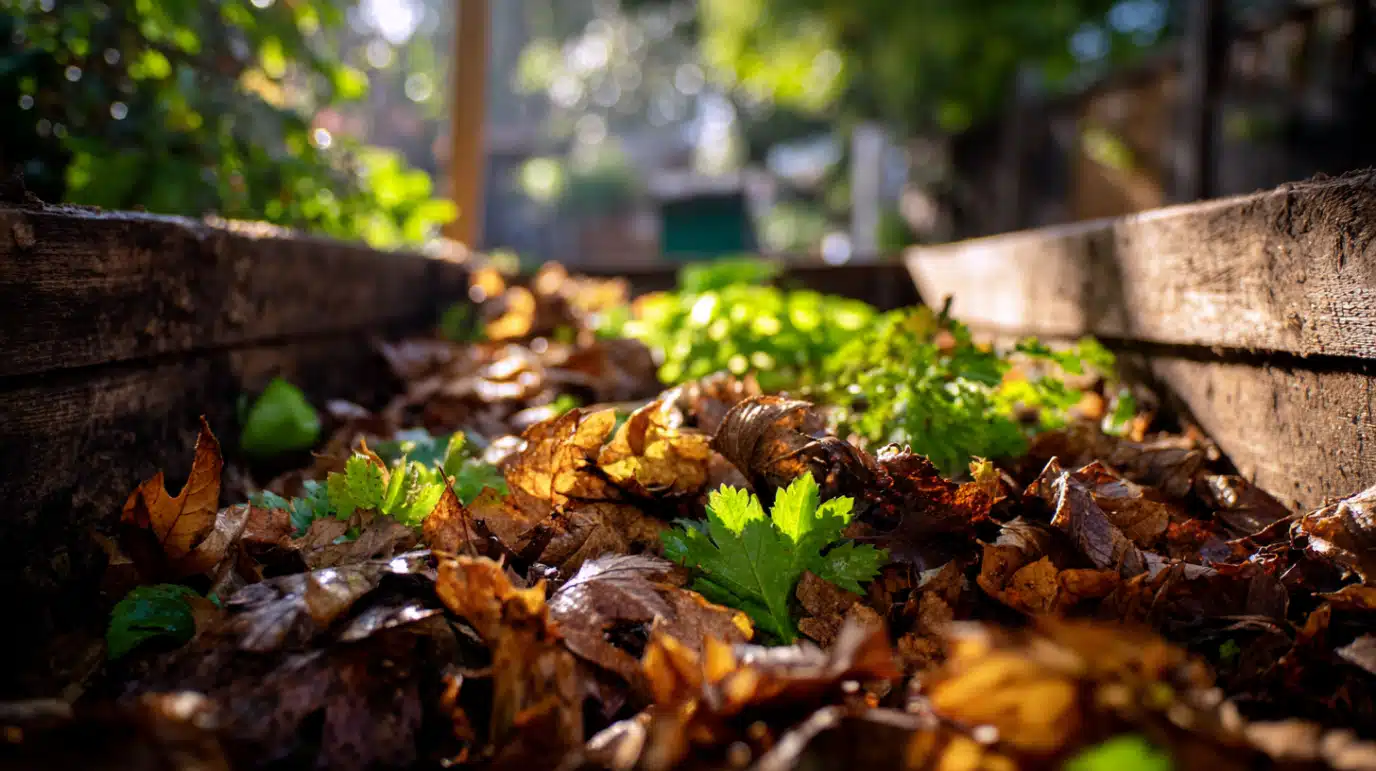 feuilles mortes compost