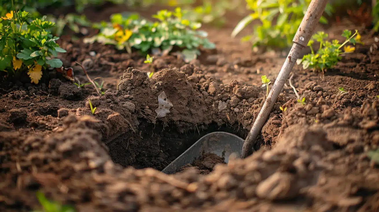 Trou de plantation 40 cm Trou de plantation 40 cm