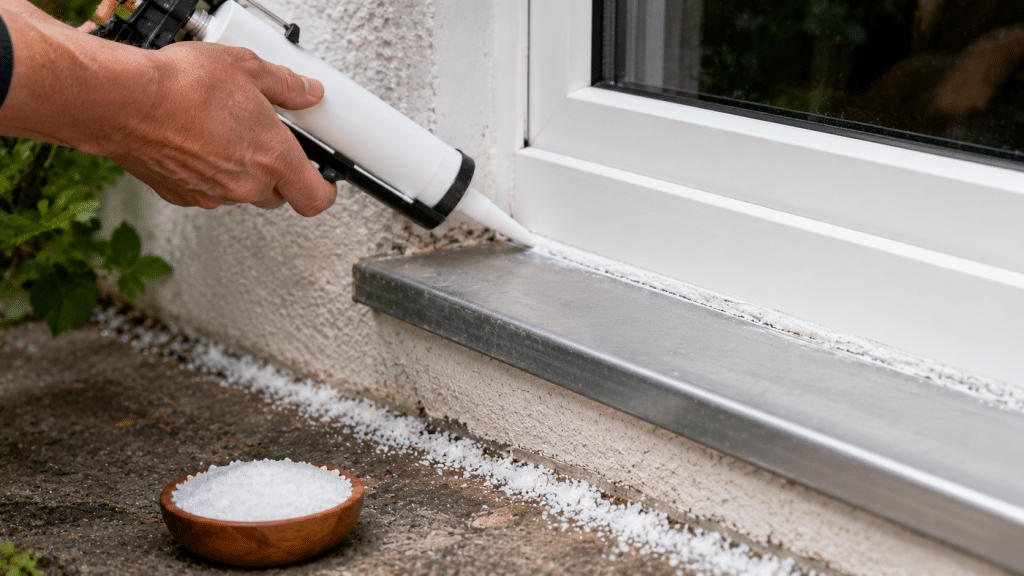 L'étanchéité des ouvertures et l'usage du sel extérieur