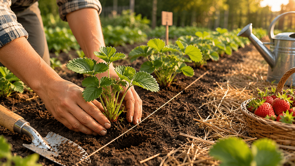 Planter des fraisiers