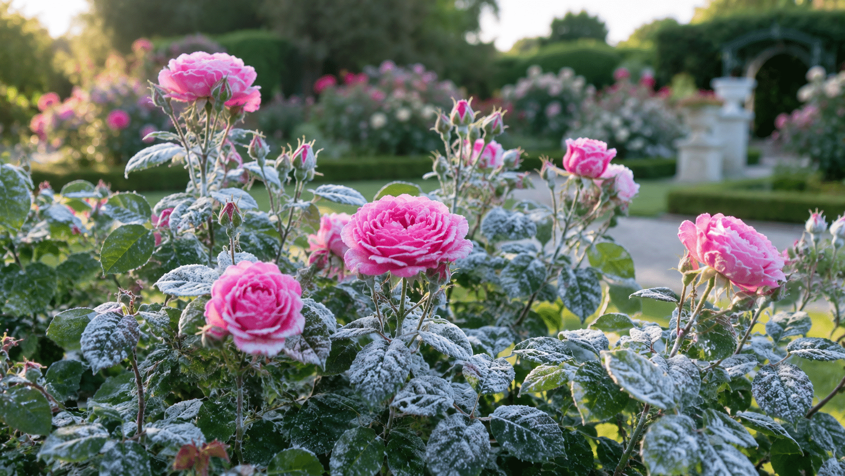Roses en matinée douce et rêveuse